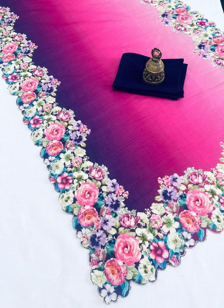 MG 390 Zarna Silk Cut Work Border Printed Sarees Wholesale Shop In Surat