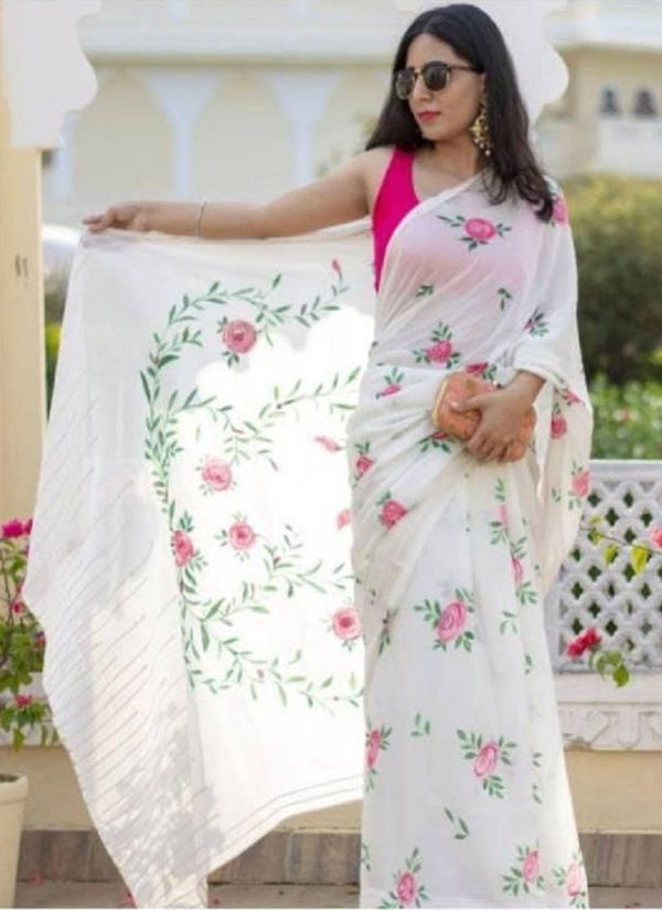 MG 425 Linen Daily Wear Non Catalog Sarees Wholesale Price In Surat