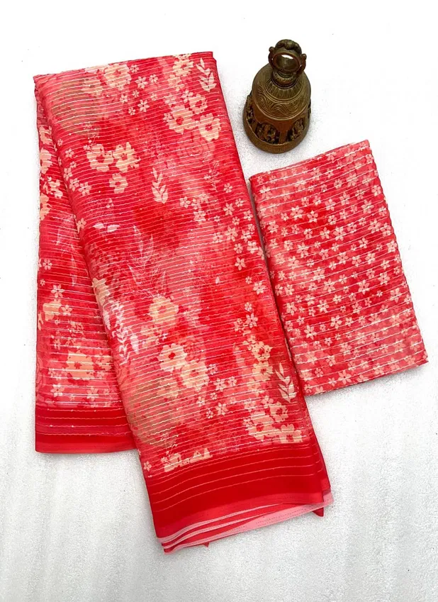 MG 528 Pure Georgette Digital Printed Designer Saree Suppliers In India