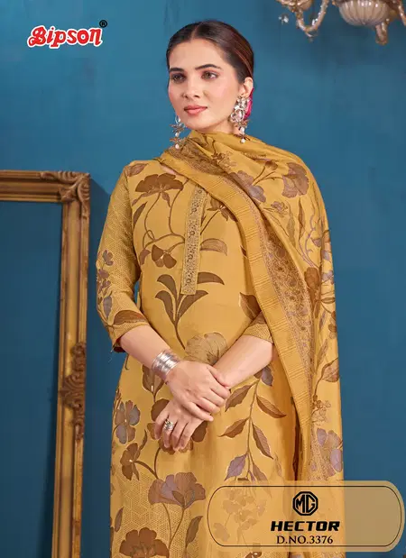 Mg Hector 3376 By Bipson Roman Silk Printed Dress Material Suppliers In India