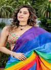 Mg296 Plain Linen Printed Saree Catalog