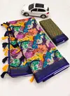 Mg313 Mangalya Linen Digital Print Non Catalog Saree