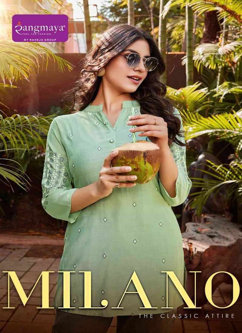 Milano By Rangmaya Bombay Tunic Ladies Top Wholesale Shop In Surat Catalog