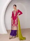 Minali By Aashirwad Designer Chinon Silk Wedding Wear Salwar Kameez Wholesale Shop In Surat
