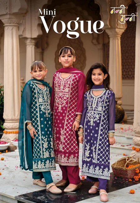 Mini Vogue By Eba Nanni Munni Organza Kids Girls Wear Wholesale Online