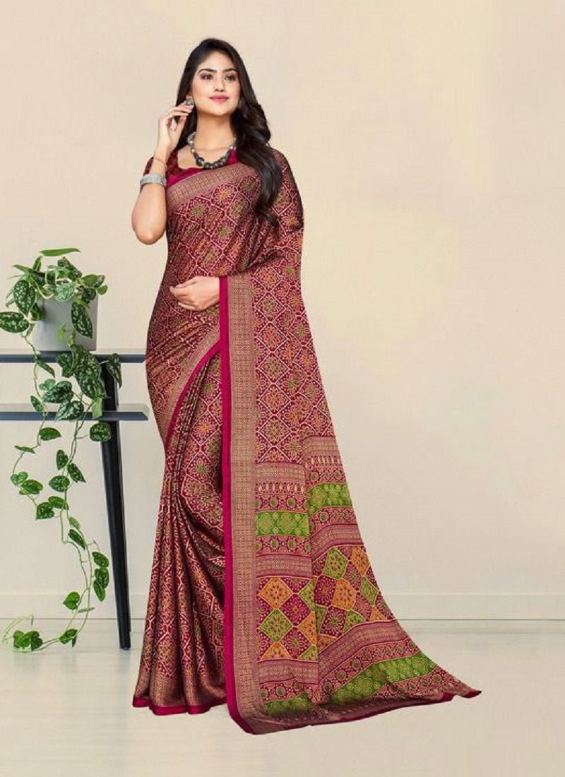 Mintorsi Juliet Daily Wear Wholesale Chiffon Printed Sarees Catalog