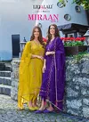 Miraan 2 By Lily Lali Jacquard Viscose Silk Readymade Suits Wholesale Market In Surat