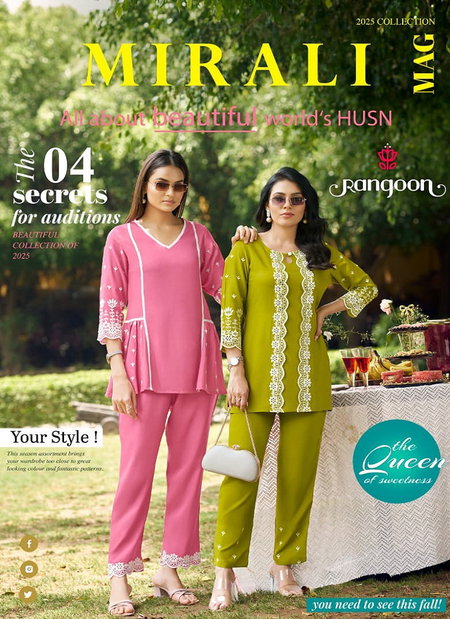 Mirali By Rangoon Viscose Rayon Co Ord Set Wholesale Shop In Surat

