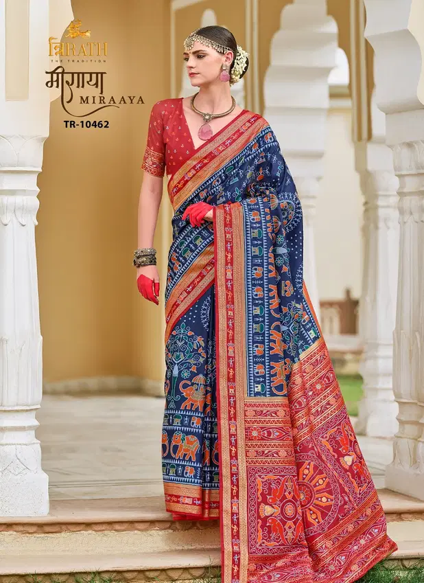 Miraya By Trirath Printed Fancy Saree Wholesale Manufacturers