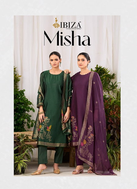 Misha By Ibiza Banglory Silk Designer Salwar Suits Wholesalers In India