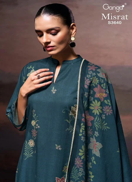 Misrat 3640 By Ganga Cotton Designer Salwar Suit Wholesale Market In Surat