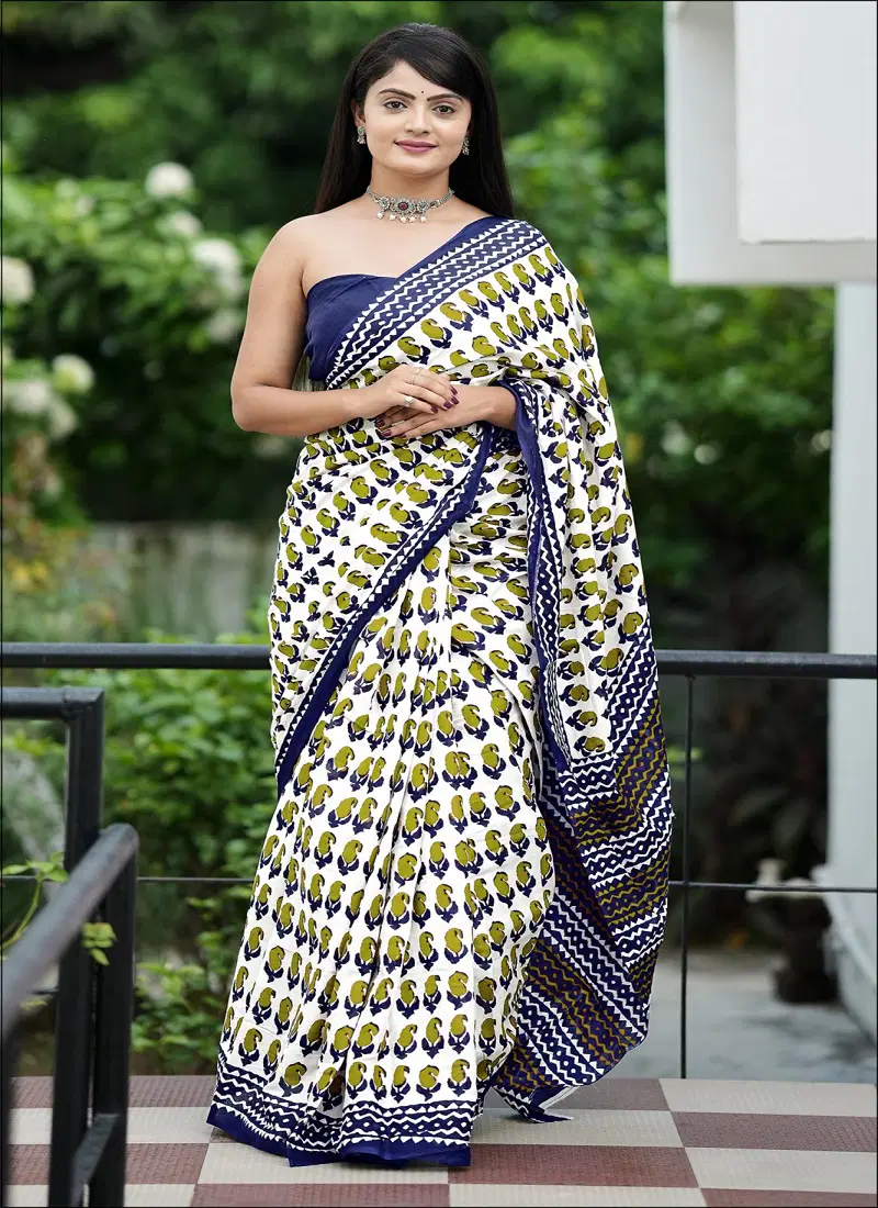 Miss Juli C By Df D Cotton Printed Daily Wear Saree Suppliers In India
