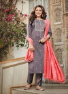 Mittoo Blue Berry New Fancy Wear Viscose Kurti Pant And Dupatta Collection