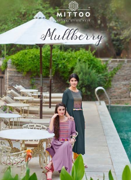 Mittoo Mullberry Heavy Rayon Embroidery Kurti Catalog
 Catalog