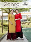 Mittoo Zohra Vol 4 Latest Designer Casual Wear Kurtis With Heavy Designer Plazzo Collection 