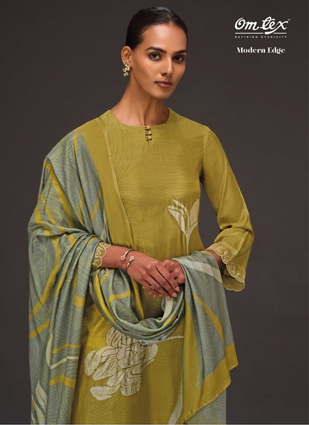 Modern Edge By Omtex Pakiza Silk Printed Dress Material Wholesale Price In Surat
