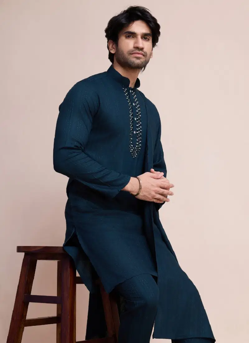 Modern Ethnics By Shubhvastra Mens Kurta Pajama With Dupatta Wholesale Online Catalog