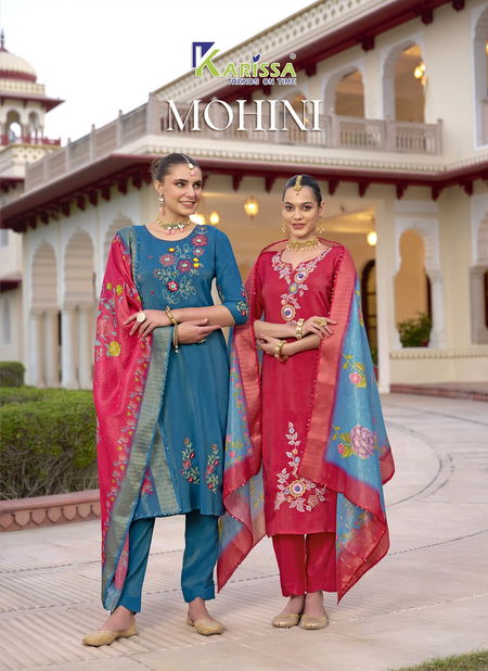 Mohini By Karissa Viscose Simmar Kurti With Bottom Dupatta Orders In India Catalog