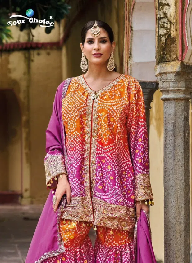 Molly By Your Choice Designer Chinon Salwar Kameez Wholesale Price In Surat
