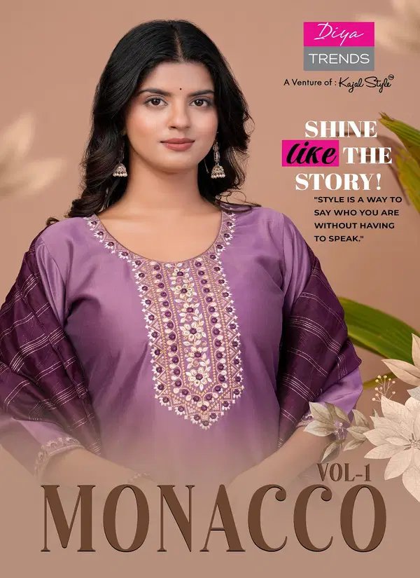 Monacco Vol 1 By Diya Trends Modal Kurti With Bottom Dupatta Wholesale In India