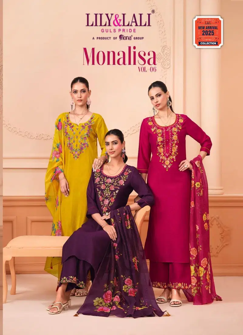 Monalisa Vol 6 By Lily And Lali Viscose Kurti With Bottom Dupatta Wholesale In India Catalog