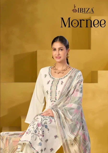 Mornee By Ibiza Lawn Cotton Dress Material
