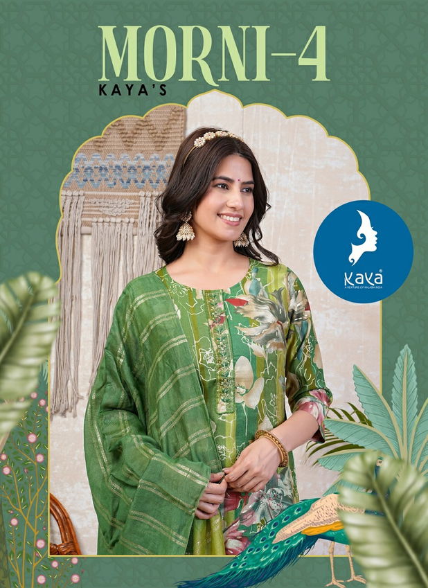 Morni 4 By Kaya Casual Wear Printed Kurti With Bottom Dupatta Wholesalers In Delhi