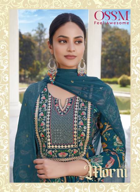 Morni By Ossm Modal Foil Printed Embroidery Kurti With Bottom Dupatta Wholesale Market In Surat With Price Catalog