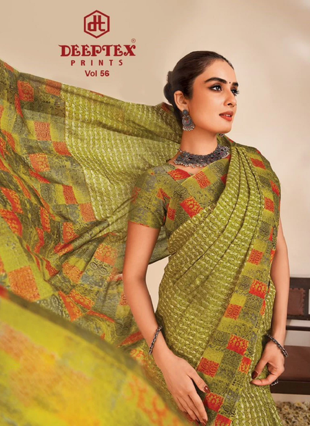 Mother India Vol 56 By Deeptex Printed Cotton Daily Wear Saree Wholesale Online