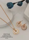 Mother Of Pal Designer Rose Gold Chain Pandal Butti Set Catalog
