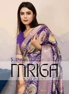 Mriga By Sethnic Dola Satin With Zari Patta Wholesale Saree Suppliers In Mumbai
