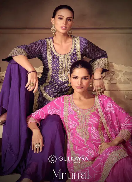 Mrunal By Gulkayra Chinon Designer Readymade Suits Exporters In India