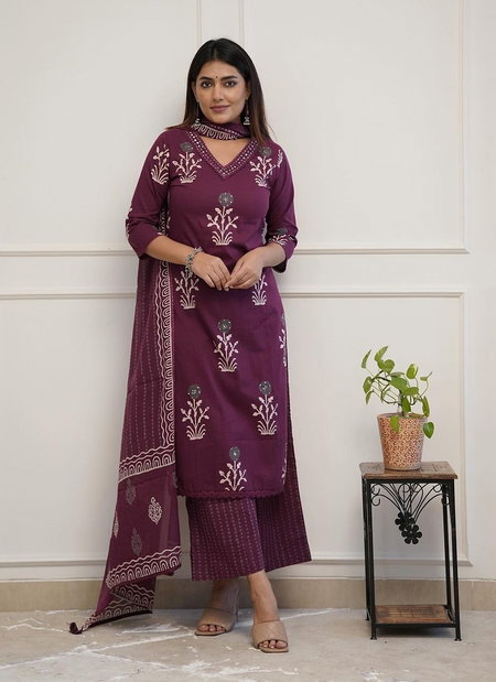 MT Designer Premium Cotton Palazzo Readymade Suit Wholesale Price In Surat