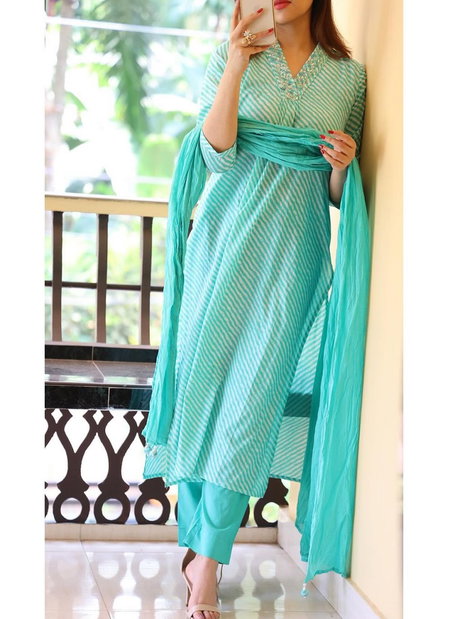 MT Printed Designer Cotton Kurti With Bottom Dupatta Wholesale Shop In Surat
