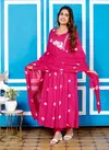 MT Pure Cotton Printed Embroidery Kurti With Bottom Dupatta Online Wholesale