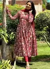 MT Red Summer Cotton Kurti With Bottom Dupatta Wholesale Shop In Surat
