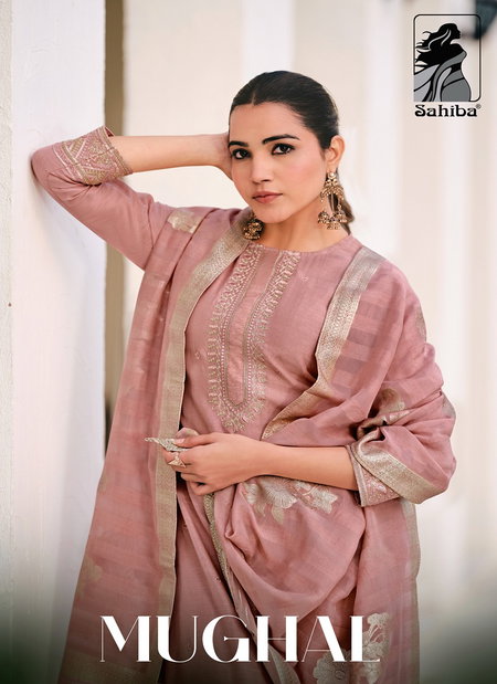 Mughal By Sahiba Organza Wholesale Dress Material Suppliers In Mumbai
