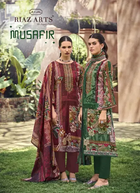 Musafir By Riaz Arts Lawn Digital Printed Dress Material Wholesalers In Delhi
