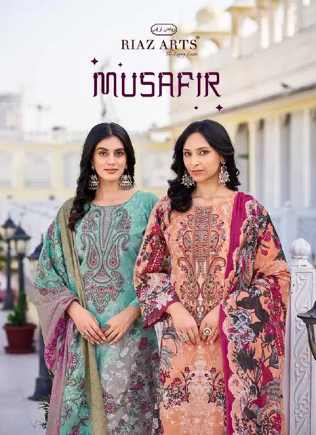 Musafir Vol 26 By Riaz Arts Lawn Camric Online Designer Dress Material Wholesale