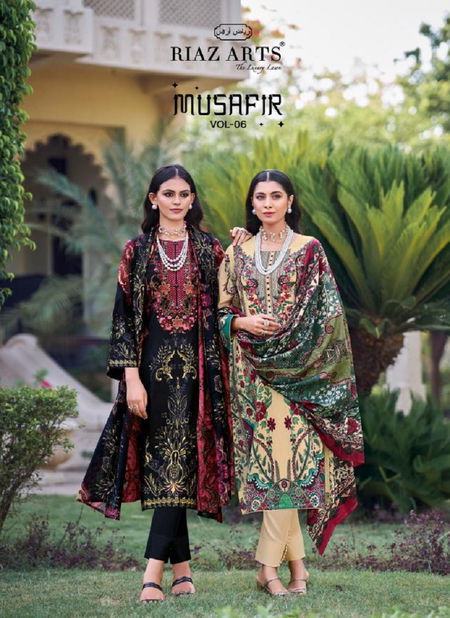 Musafir Vol 6 By Riaz Arts Digital Printed Karachi Cotton Dress Material Wholesale Suppliers In India
 Catalog