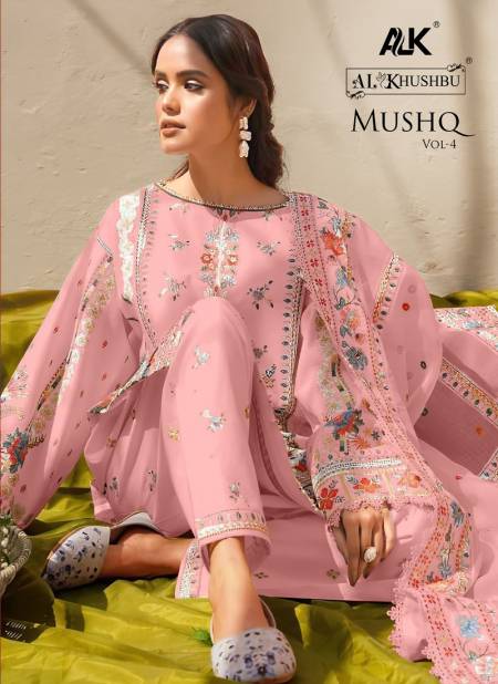 Mushq Vol 4 By Alk Khushbu Cambric Cotton Pakistani Suits Wholesale Clothing Suppliers In India Catalog