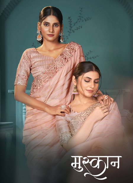Muskan By Sumitra 105 A To 105 E Cotton Linen Designer sarees Wholesale Shop In Surat