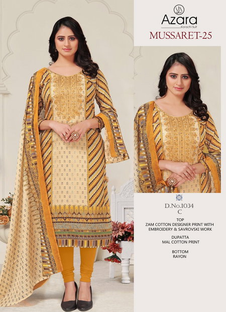 Mussaret Vol 25 By Radhika Azara Jam Cotton Dress Material Wholesale Shop In Surat
