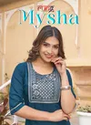 Mysha By Rung Rayon Embroidery Kurtis Wholesale Clothing Distributors In India
