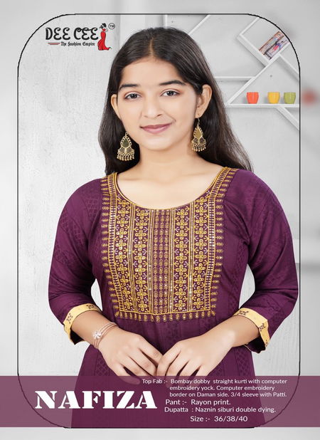 Nafiza By Deecee Kids Girl Wear Kurti With Bottom Dupatta Wholesale Online Catalog