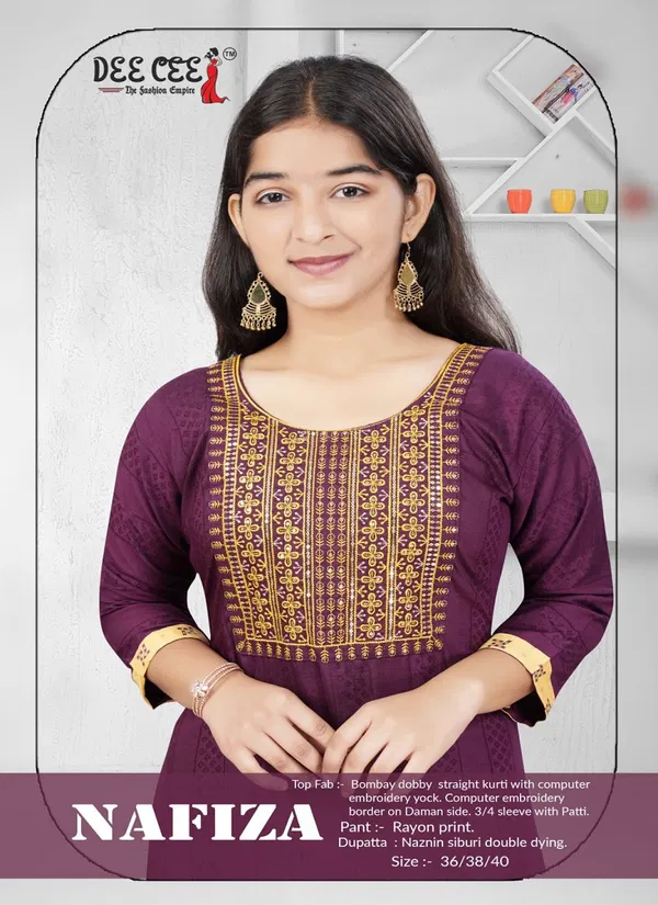 Nafiza By Deecee Kids Girl Wear Kurti With Bottom Dupatta Wholesale Online