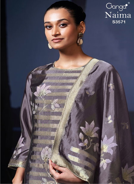 Naima 3571 By Ganga Viscose Wholesale Designer Salwar Suit In India