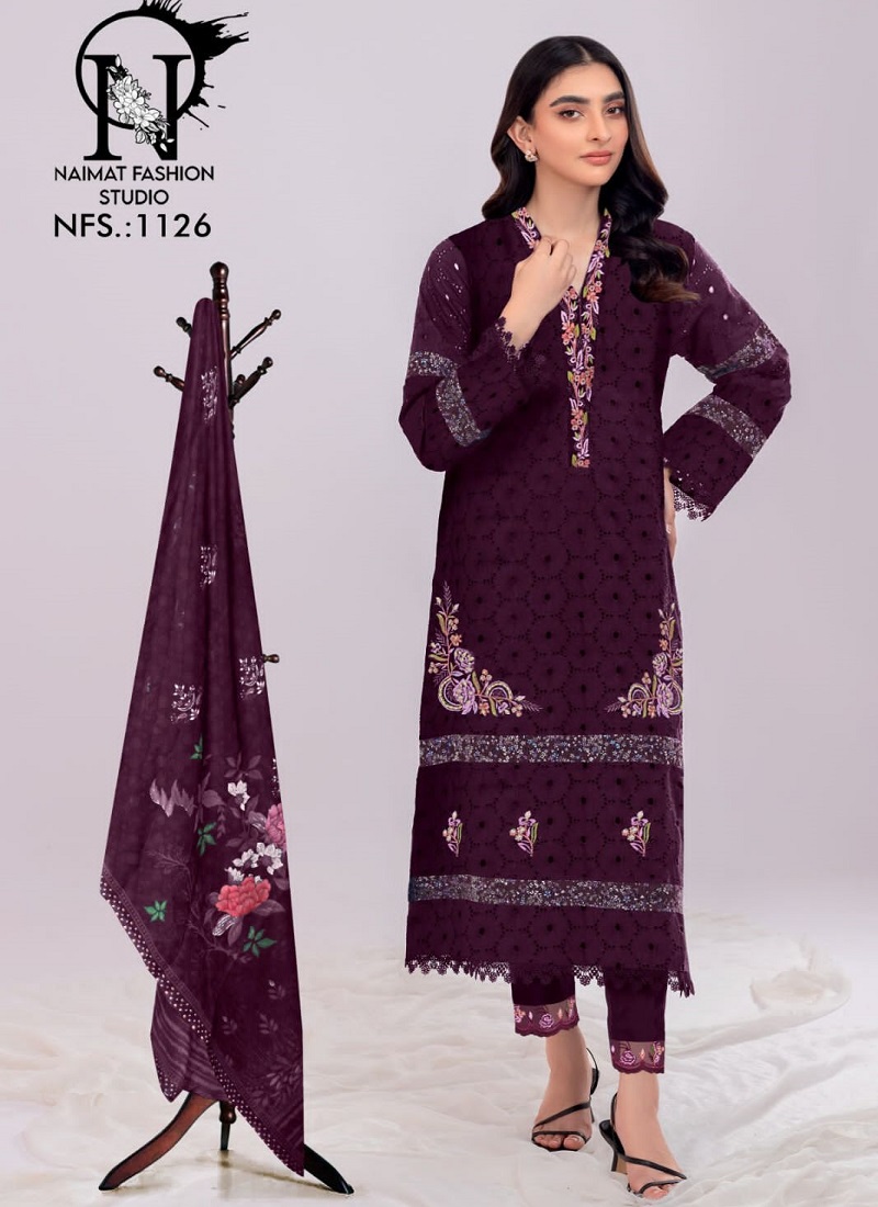 Naimat Fashion Studio 1126 Blooming Georgette Pakistani Readymade Suit Wholesale Online
