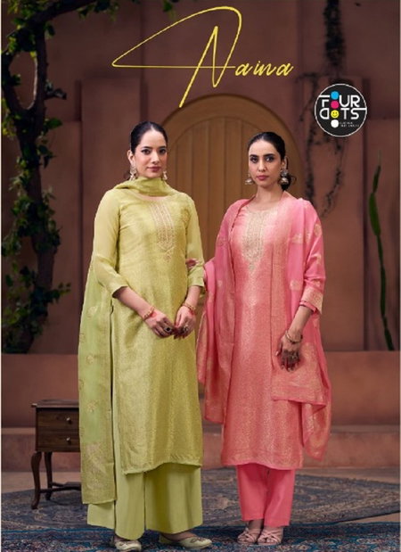 Naina By Fourdots Viscos Organza Designer Online Salwar Suits Wholesale