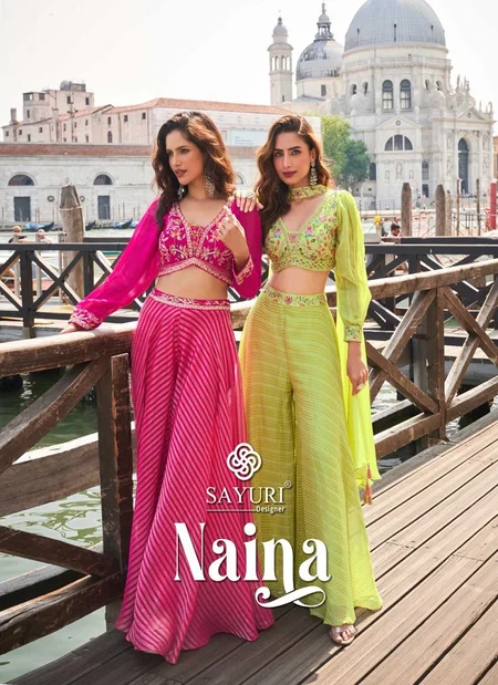 Naina By Sayuri Designer Pure Viscose Embroidery Indo Western Wholesale Online